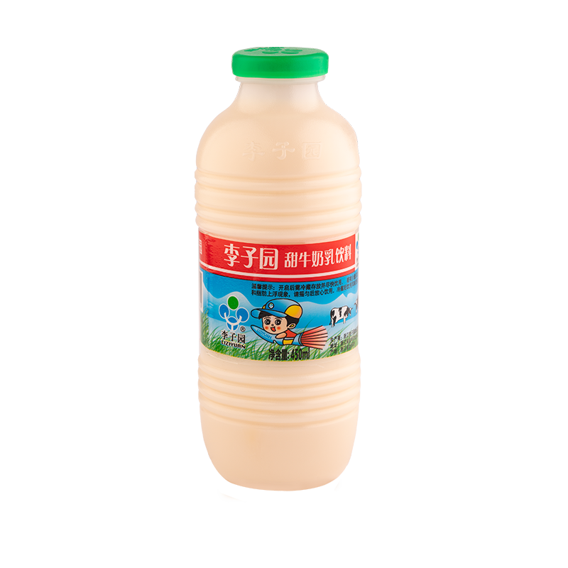 甜牛奶乳饮料，单瓶净含量450ml