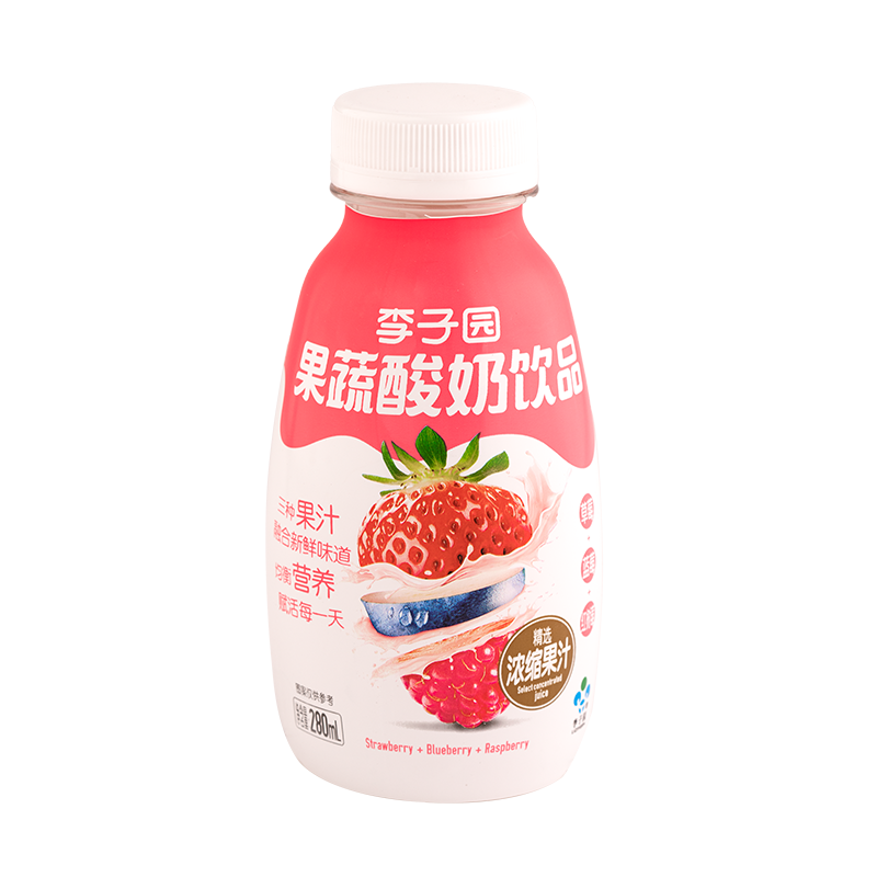 果蔬酸奶饮品，单瓶净含量280ml