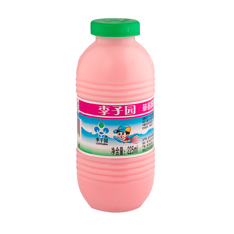 草莓风味乳饮料，单瓶净含量225ml